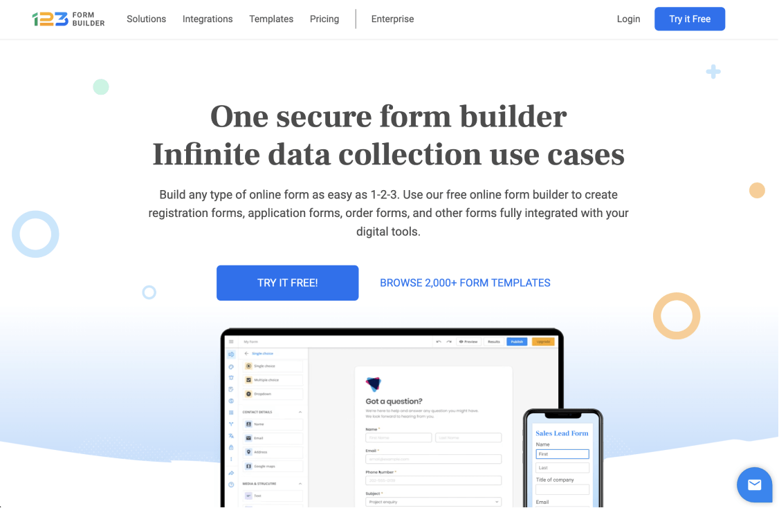 #10 AskNicely alternative - 123FormBuilder
