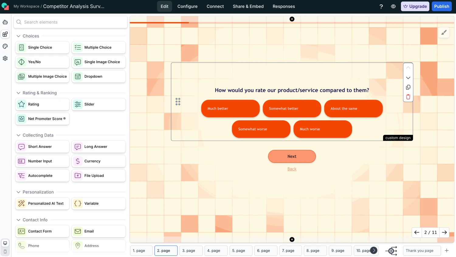 Workspace of involve.me