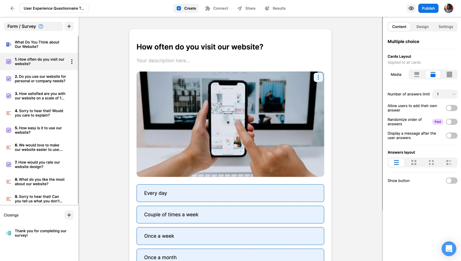 Workspace of Opinion Stage