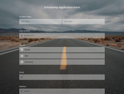 Scholarship Application Form Template