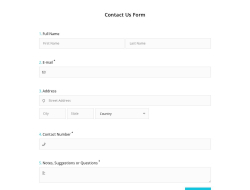 Website Contact Form Template