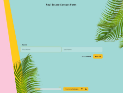 Real Estate Contact Form Template