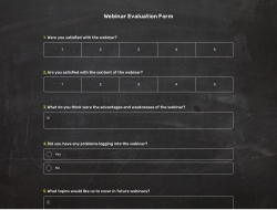 Webinar Evaluation Form Template