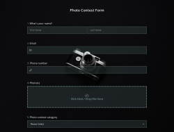 Photo Contest Form Template