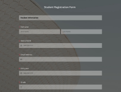 Modelo de Formulário de Inscrição de Estudante