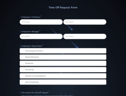Time Off Request Form Template