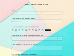 Member Satisfaction Survey Template