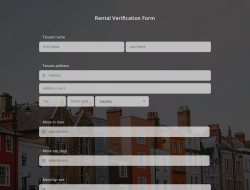 Rental Verification Form Template