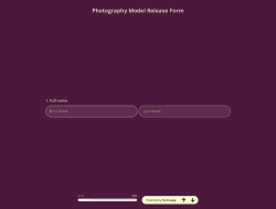 Model-Release-Formular für Fotografie