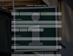 Customer Information Form Template