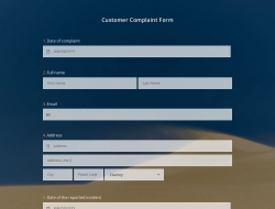 Customer Complaint Form Template