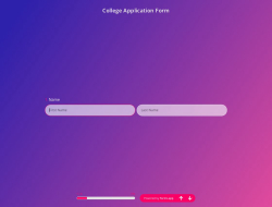 College Application Form Template