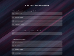 Brand Personality Questionnaire Template