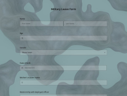 Military Leave Form Template