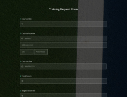 Training Request Form Template