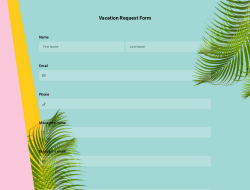 Vacation Request Form Template