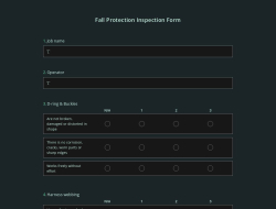 Fall Protection Inspection Form Template