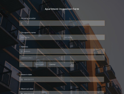 Apartment Inspection Form Template