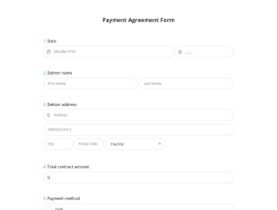 Payment Agreement Form