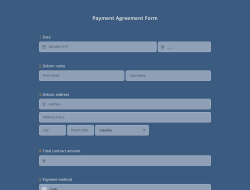 Payment Agreement Form