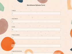 Warehouse Release Form