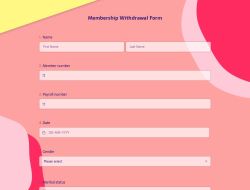 Membership Withdrawal Form