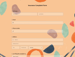 Insurance Complaint Form