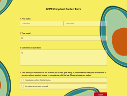 GDPR Compliant Contact Form