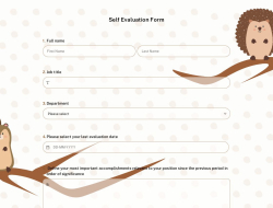 Self Evaluation Form