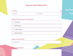 Insurance Quote Request Form