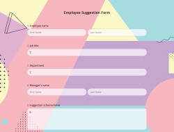 Employee Suggestion Form