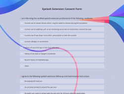 Eyelash Extension Consent Form