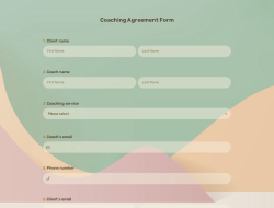 Coaching Agreement Form