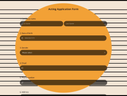 Acting Application Form