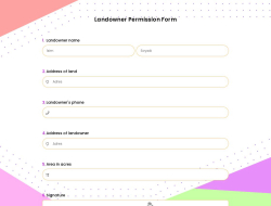 Landowner Permission Form