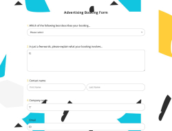 Advertising Booking Form