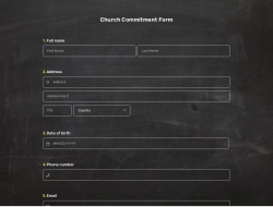 Church Commitment Form