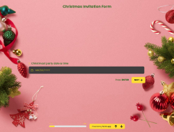 Christmas Invitation Form