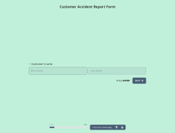 Customer Accident Report Form