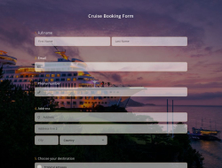 Cruise Booking Form