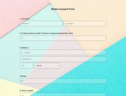 Media Consent Form