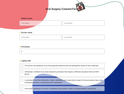 Oral Surgery Consent Form