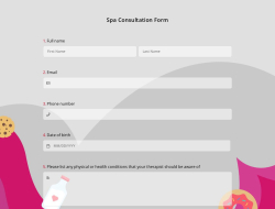 Spa Consultation Form 