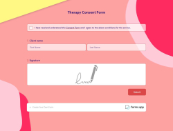Therapy Consent Form