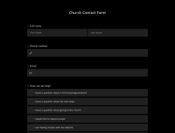 Church Contact Form