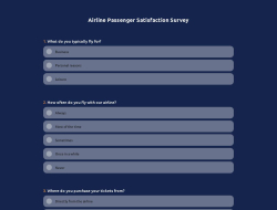 Airline Passenger Satisfaction Survey