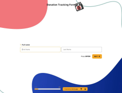 Donation Tracking Form