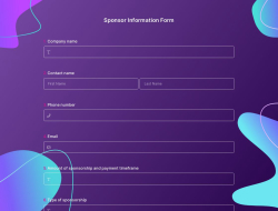 Sponsor Information Form