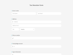 Tax Donation Form 