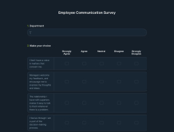 Employee Communication Survey 